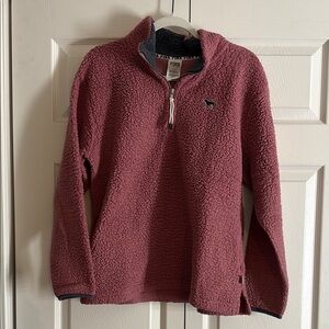 PINK brand Pink Sherpa Quarter-Zip Pullover